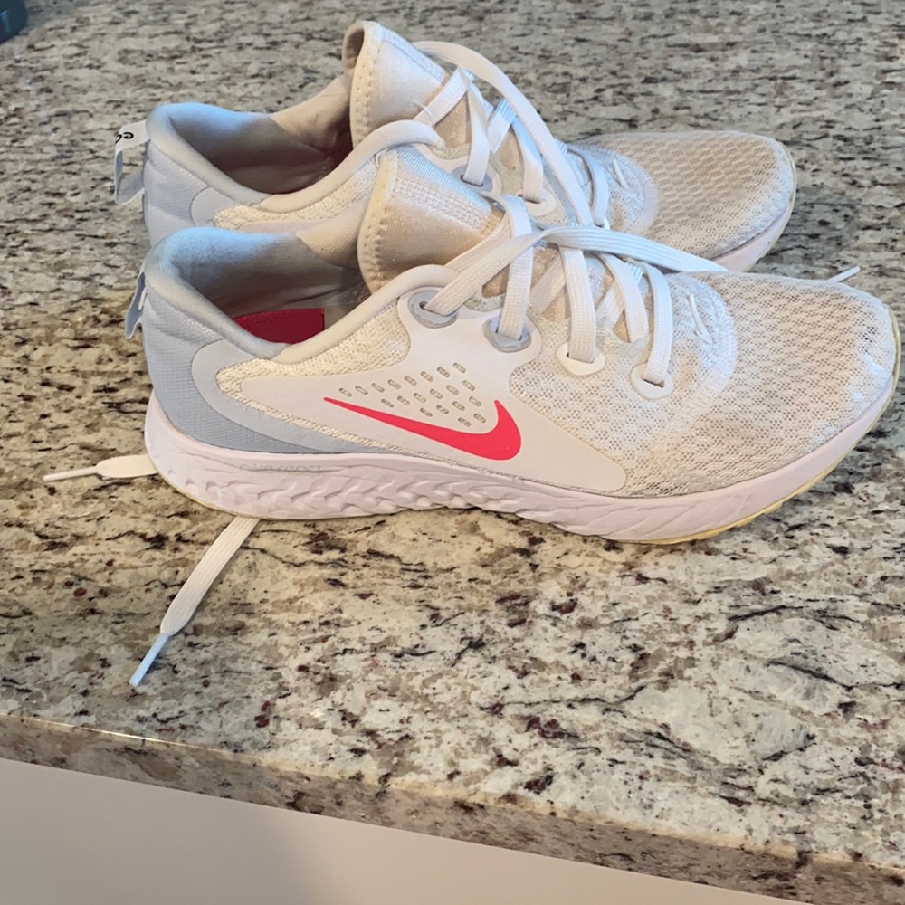 Women’s white Nikes